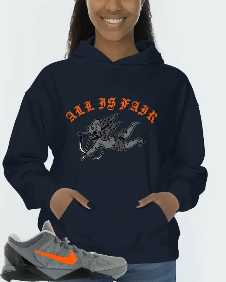 Nike Kobe 7 Sneaker Matching Navy Hoodie (All Is Fair) - View 3