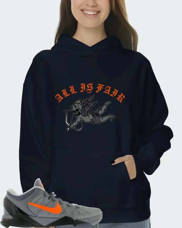 Nike Kobe 7 Sneaker Matching Navy Hoodie (All Is Fair) - View 5