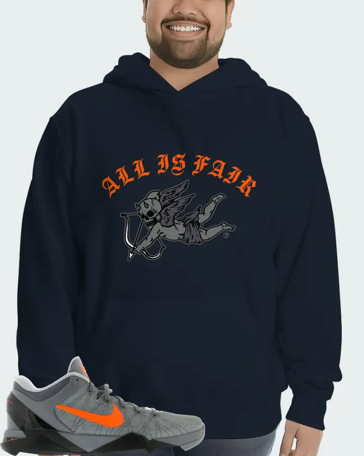 Nike Kobe 7 Sneaker Matching Navy Hoodie (All Is Fair) - View 6