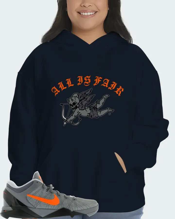 Nike Kobe 7 Sneaker Matching Navy Hoodie (All Is Fair) - View 7