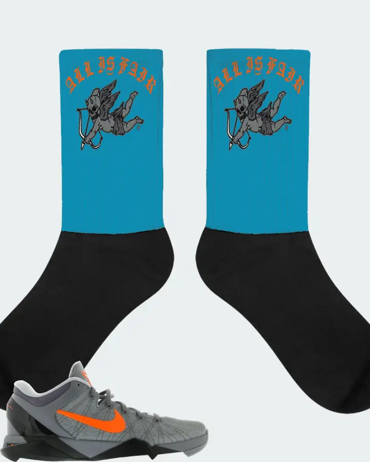 Socks in Aqua