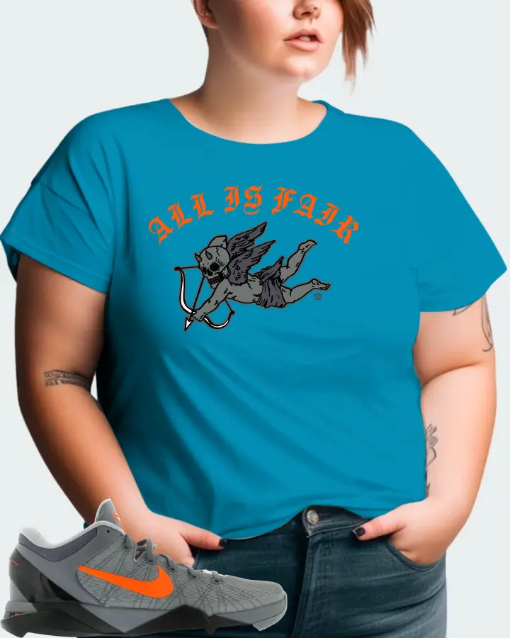 Nike Kobe 7 Sneaker Matching Aqua T-Shirt (All Is Fair) - View 11