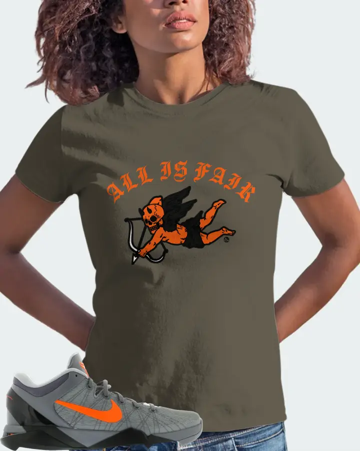 Nike Kobe 7 Sneaker Matching Army T-Shirt (All Is Fair) - View 3