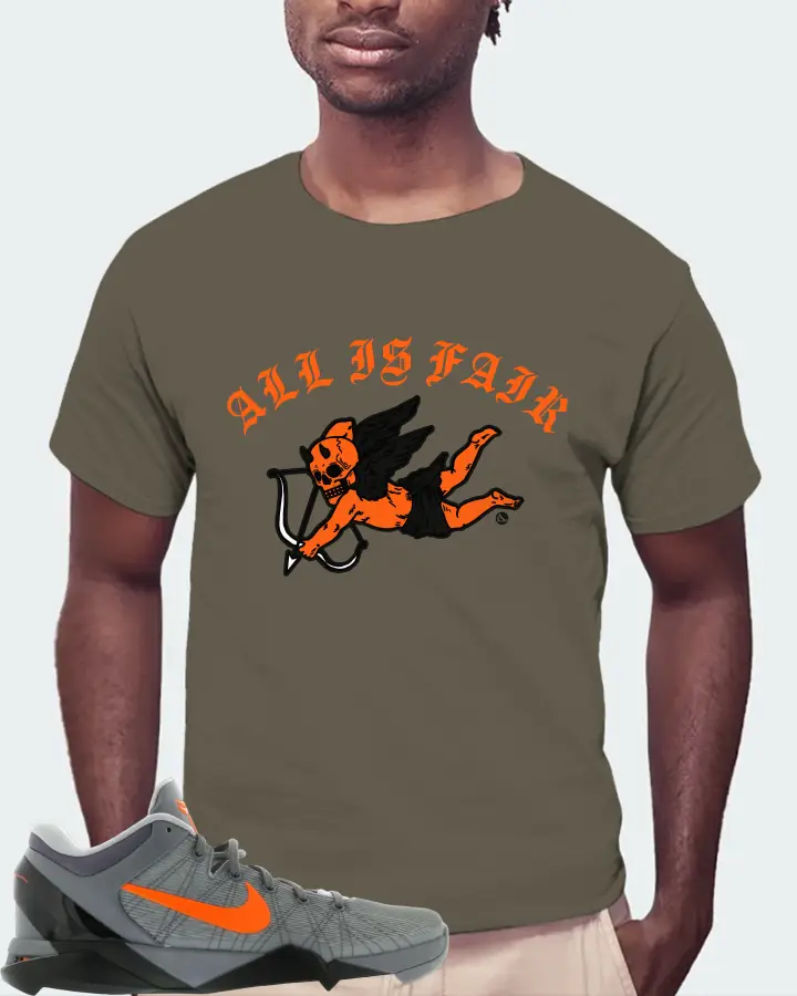 Nike Kobe 7 Sneaker Matching Army T-Shirt (All Is Fair) - View 4
