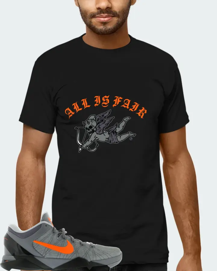 Nike Kobe 7 Sneaker Matching Black T-Shirt (All Is Fair) - View 6