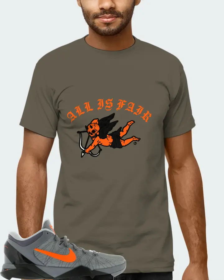 Nike Kobe 7 Sneaker Matching Army T-Shirt (All Is Fair) - View 6
