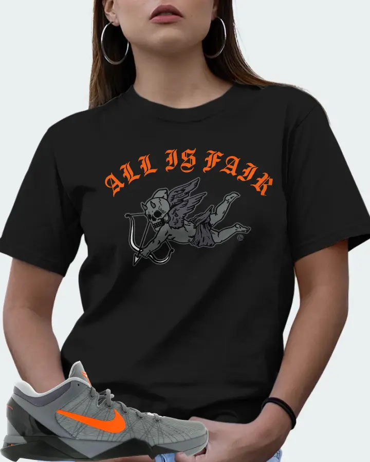 Nike Kobe 7 Sneaker Matching Black T-Shirt (All Is Fair) - View 7