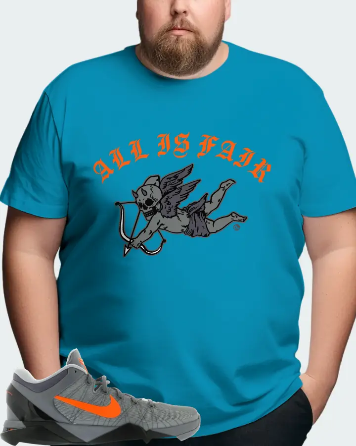 Nike Kobe 7 Sneaker Matching Aqua T-Shirt (All Is Fair) - View 8