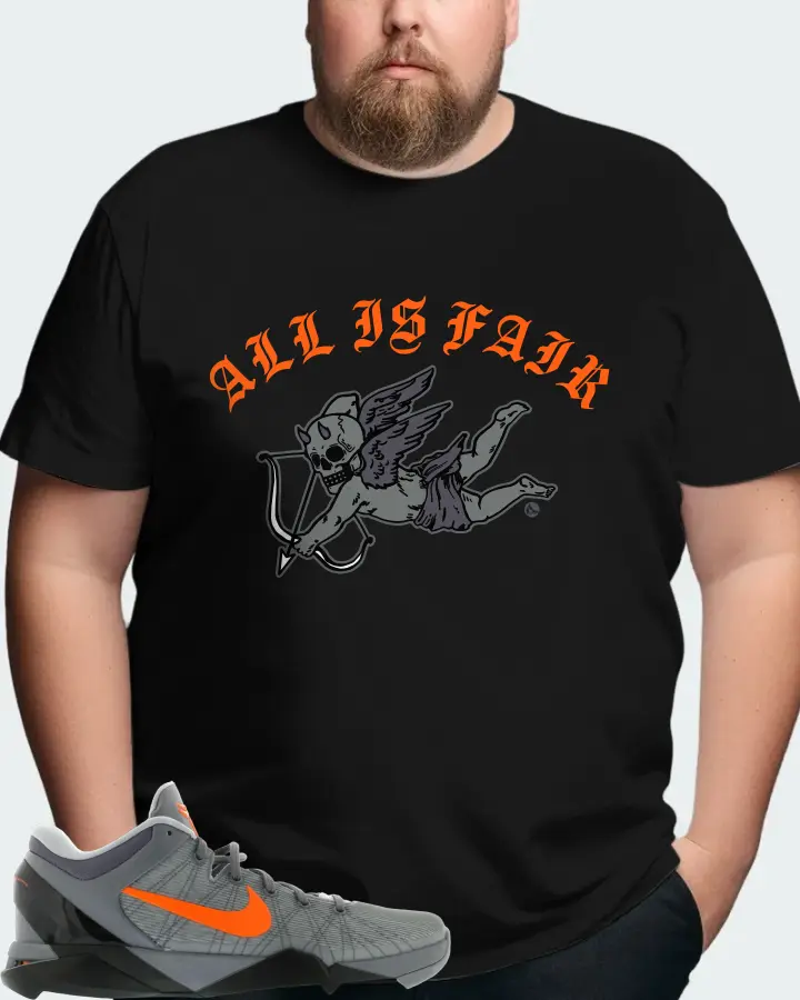Nike Kobe 7 Sneaker Matching Black T-Shirt (All Is Fair) - View 8