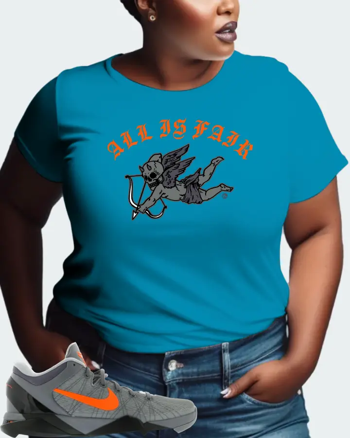 Nike Kobe 7 Sneaker Matching Aqua T-Shirt (All Is Fair) - View 9