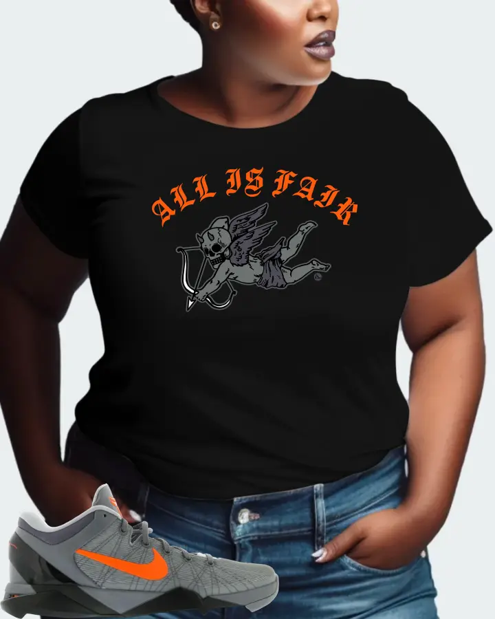 Nike Kobe 7 Sneaker Matching Black T-Shirt (All Is Fair) - View 9