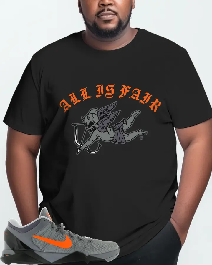 Nike Kobe 7 Sneaker Matching Black T-Shirt (All Is Fair) - View 10