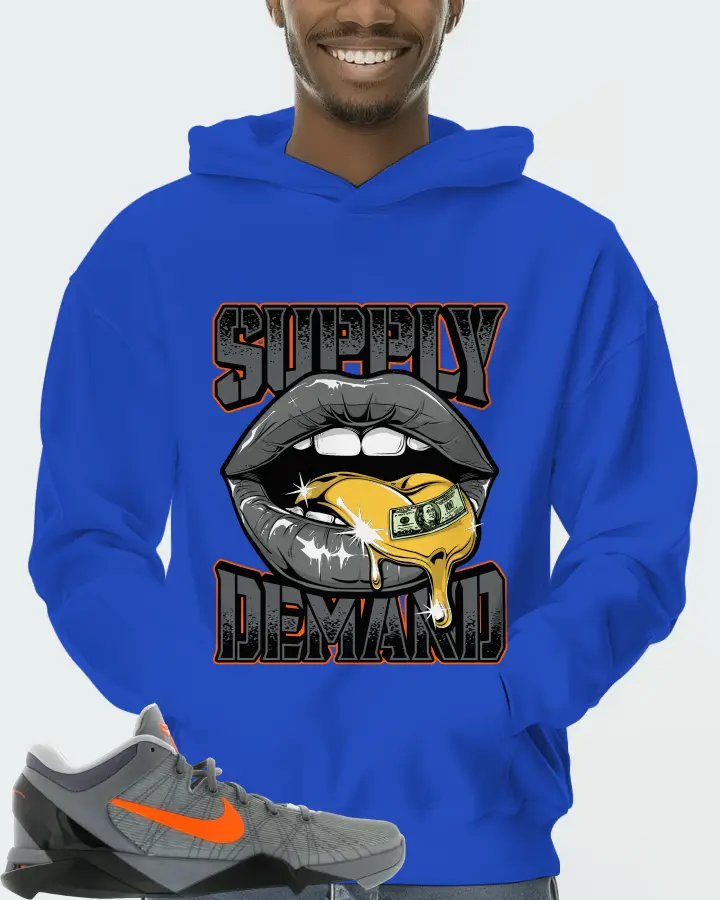 Nike Kobe 7 Sneaker Matching Royal Blue Hoodie (Supply Demand) - View 2