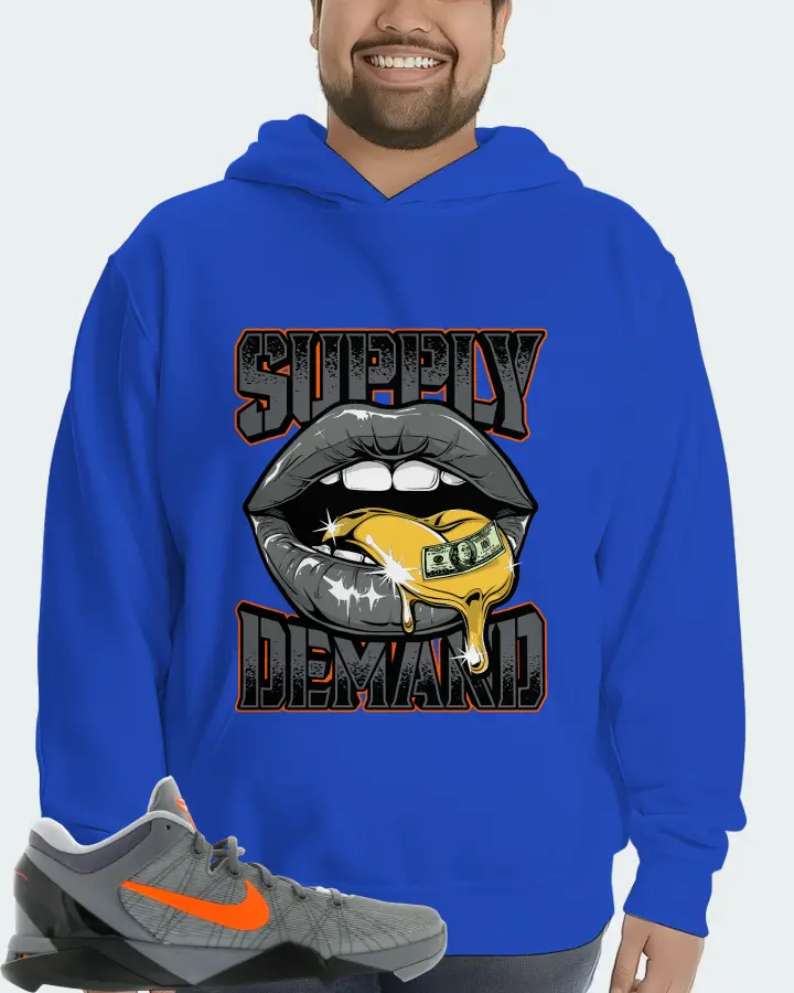 Nike Kobe 7 Sneaker Matching Royal Blue Hoodie (Supply Demand) - View 6