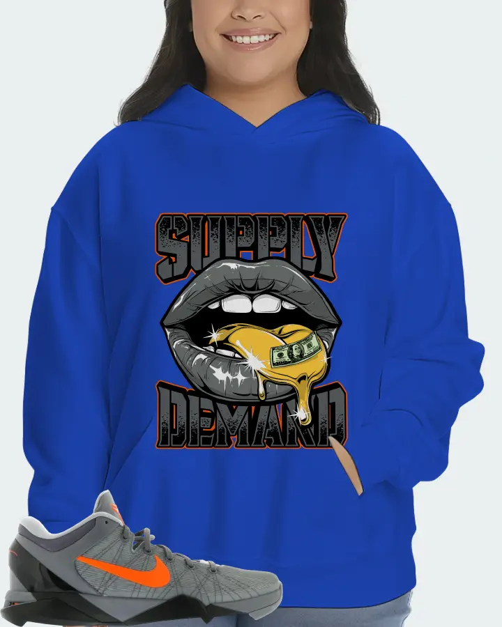 Nike Kobe 7 Sneaker Matching Royal Blue Hoodie (Supply Demand) - View 7
