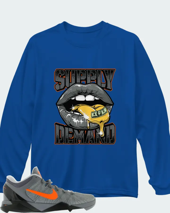 Long Sleeve T-Shirt in Royal Blue