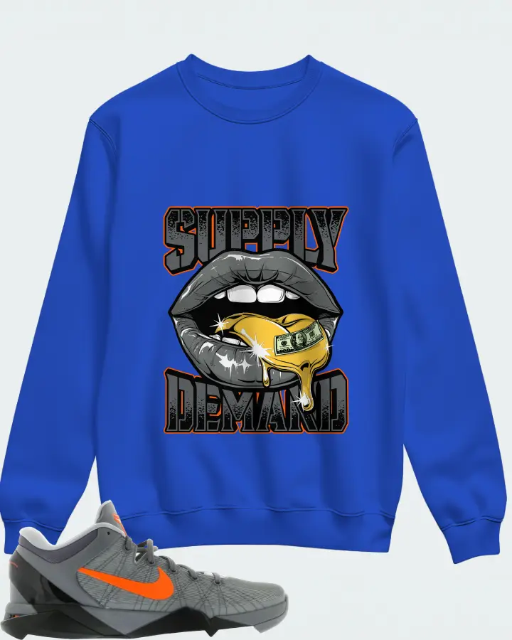 Sweatshirt in Royal Blue