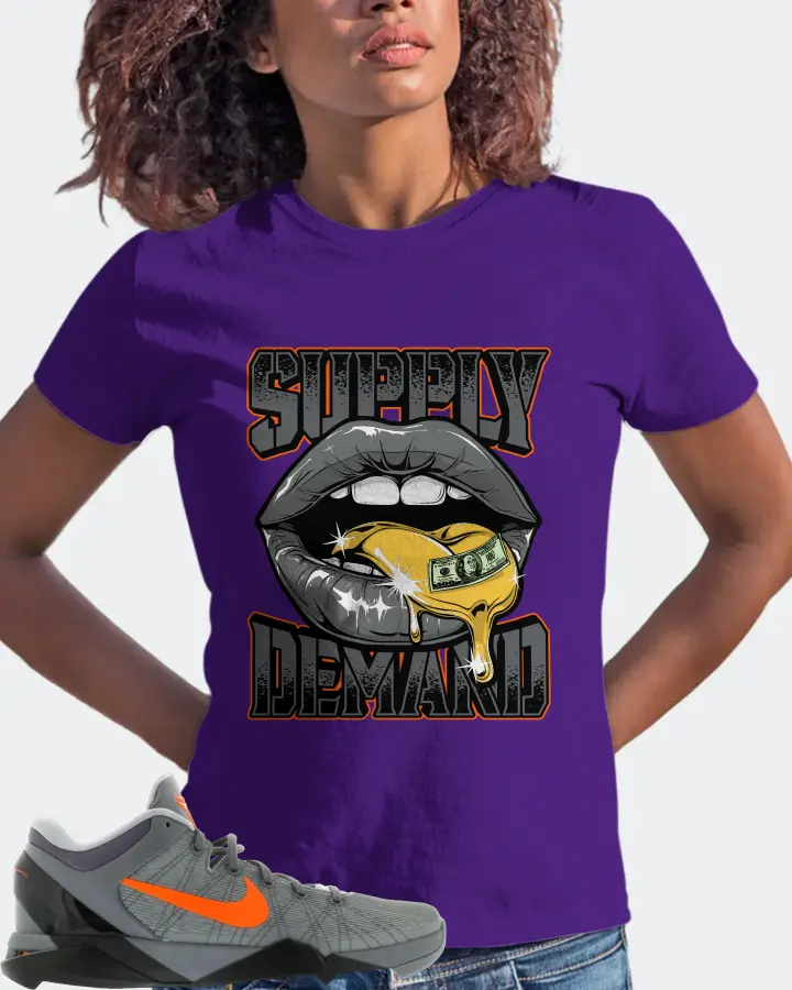 Nike Kobe 7 Sneaker Matching Purple T-Shirt (Supply Demand) - View 3
