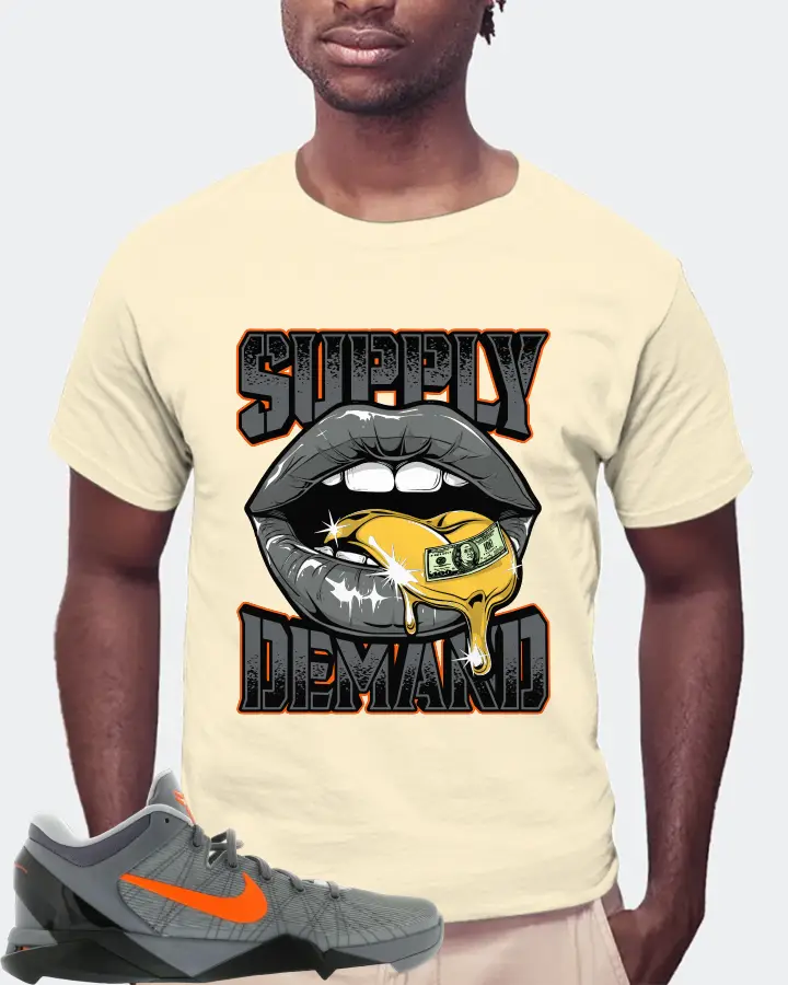 Nike Kobe 7 Sneaker Matching Natural T-Shirt (Supply Demand) - View 4