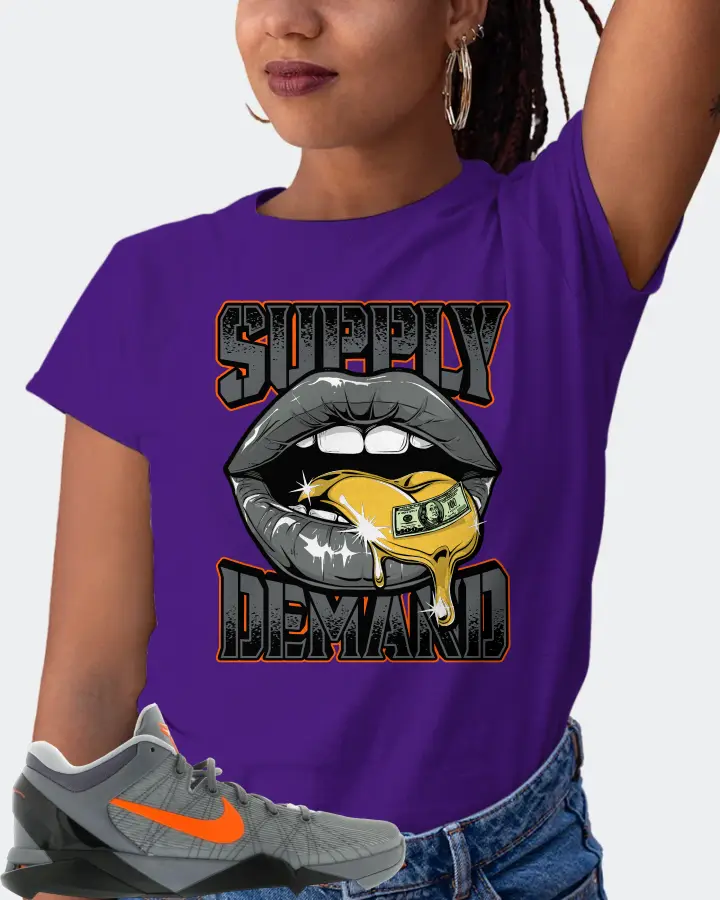 Nike Kobe 7 Sneaker Matching Purple T-Shirt (Supply Demand) - View 5
