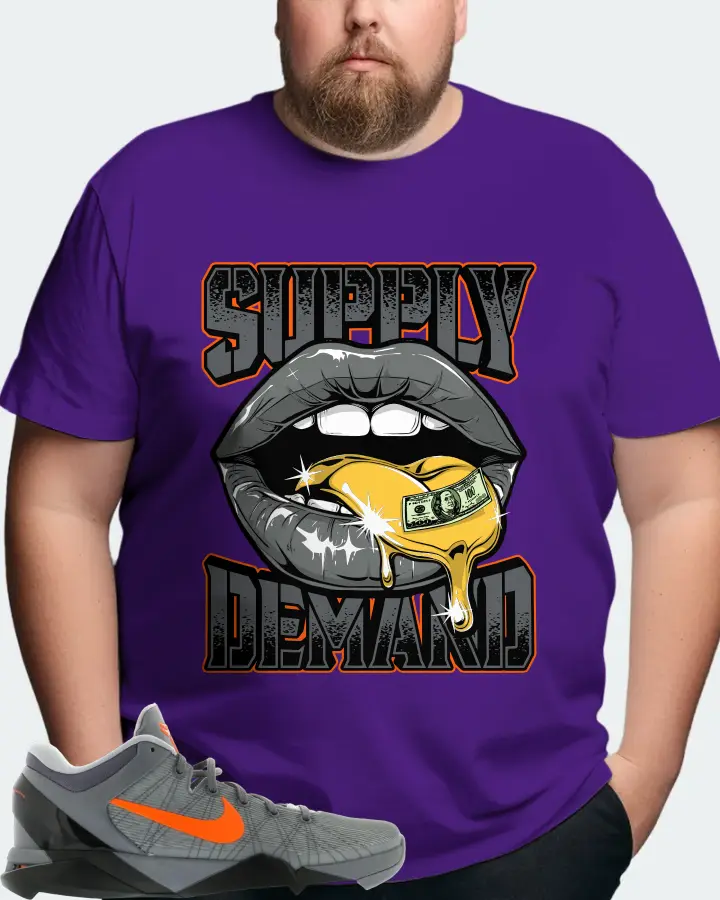 Nike Kobe 7 Sneaker Matching Purple T-Shirt (Supply Demand) - View 8