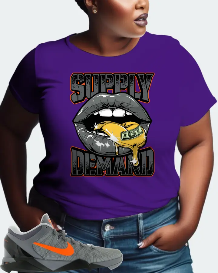 Nike Kobe 7 Sneaker Matching Purple T-Shirt (Supply Demand) - View 9