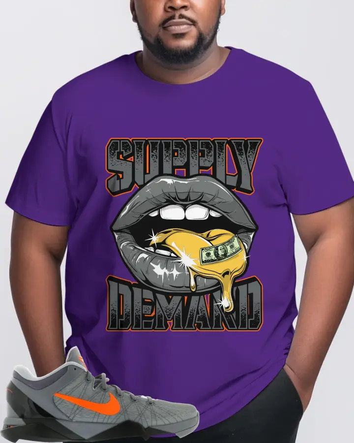 Nike Kobe 7 Sneaker Matching Purple T-Shirt (Supply Demand) - View 10