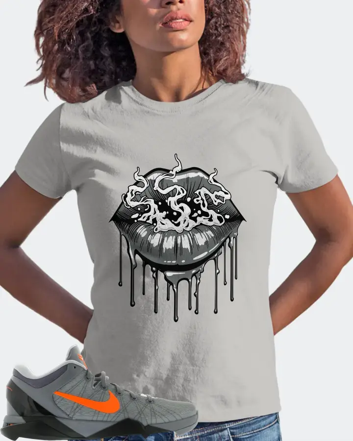 Nike Kobe 7 Sneaker Matching Grey Gildan T-Shirt (Puff Puff) - View 3