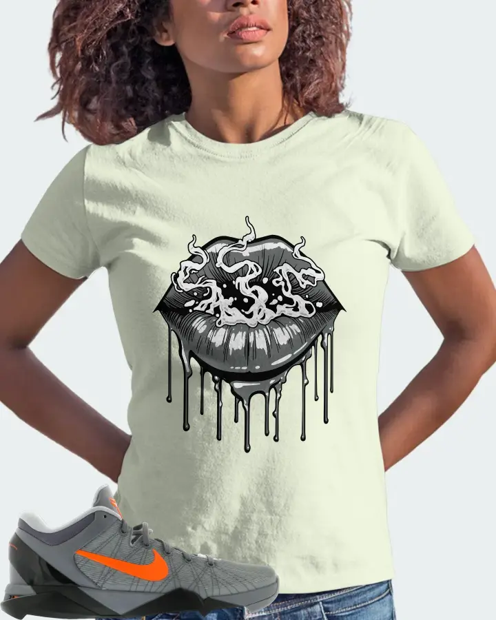 Nike Kobe 7 Sneaker Matching Citron Gildan T-Shirt (Puff Puff) - View 3