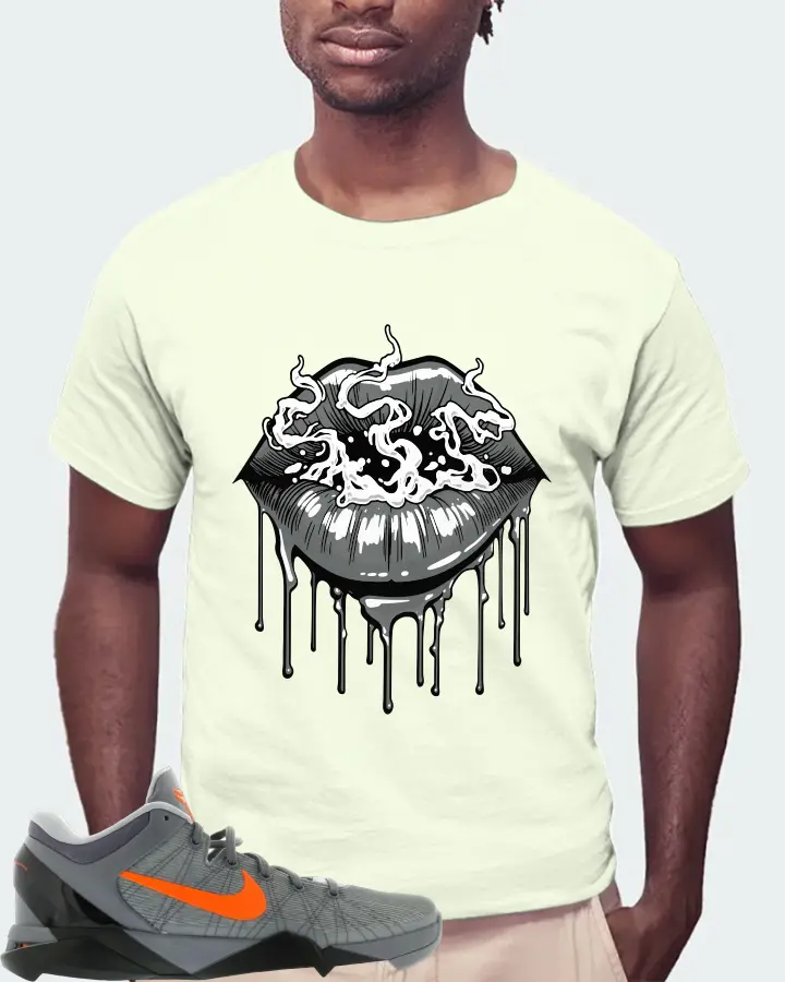 Nike Kobe 7 Sneaker Matching Citron Gildan T-Shirt (Puff Puff) - View 4
