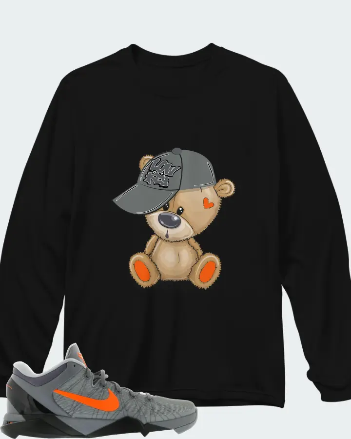 Nike Kobe 7 Sneaker Matching Black Long Sleeve T-Shirt - LOW KEY BEAR
