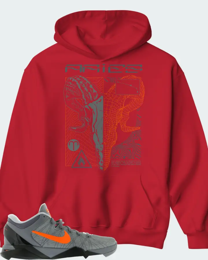 Hoodie in Red