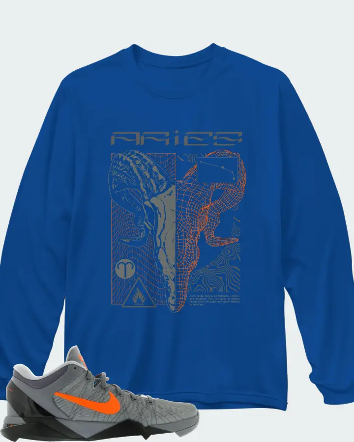 Long Sleeve T-Shirt in Royal Blue