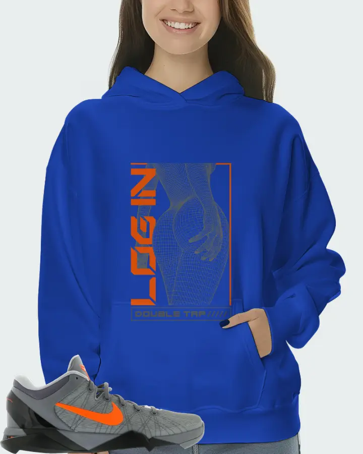 Nike Kobe 7 Sneaker Matching Royal Blue Hoodie (LOGIN) - View 5