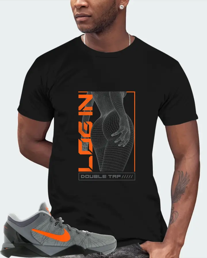 Nike Kobe 7 Sneaker Matching Black Gildan T-Shirt (LOGIN) - View 2
