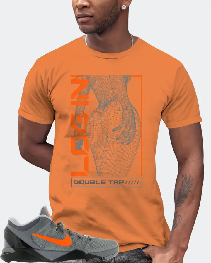 Nike Kobe 7 Sneaker Matching Burnt Orange T-Shirt (LOGIN) - View 2