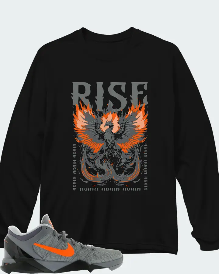 Nike Kobe 7 Sneaker Matching Black Long Sleeve T-Shirt - RISE