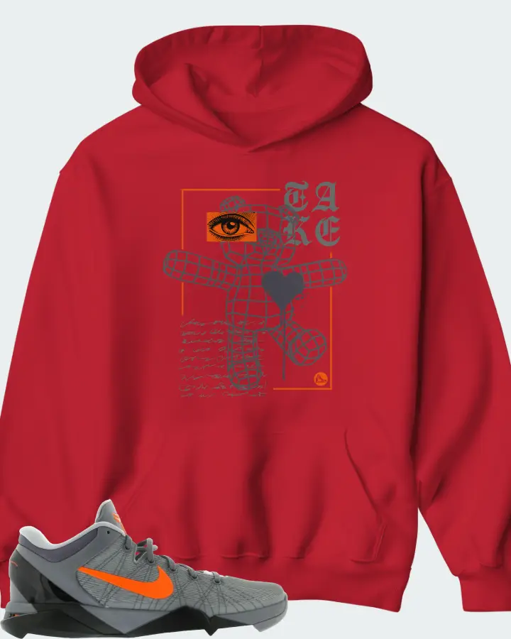 Hoodie in Red