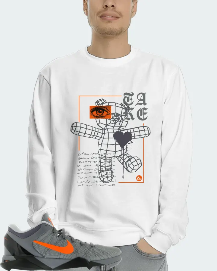 Nike Kobe 7 Sneaker Matching White Long Sleeve T-Shirt (TAKE) - View 4