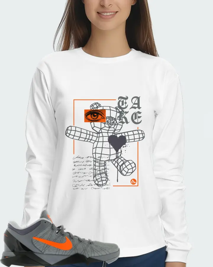 Nike Kobe 7 Sneaker Matching White Long Sleeve T-Shirt (TAKE) - View 5