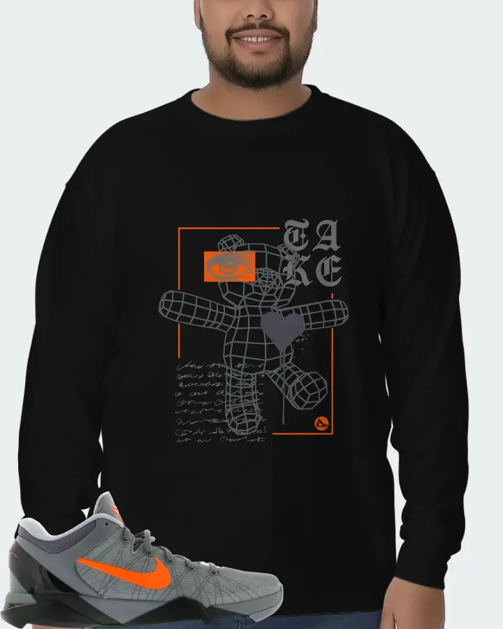 Nike Kobe 7 Sneaker Matching Black Long Sleeve T-Shirt (TAKE) - View 6