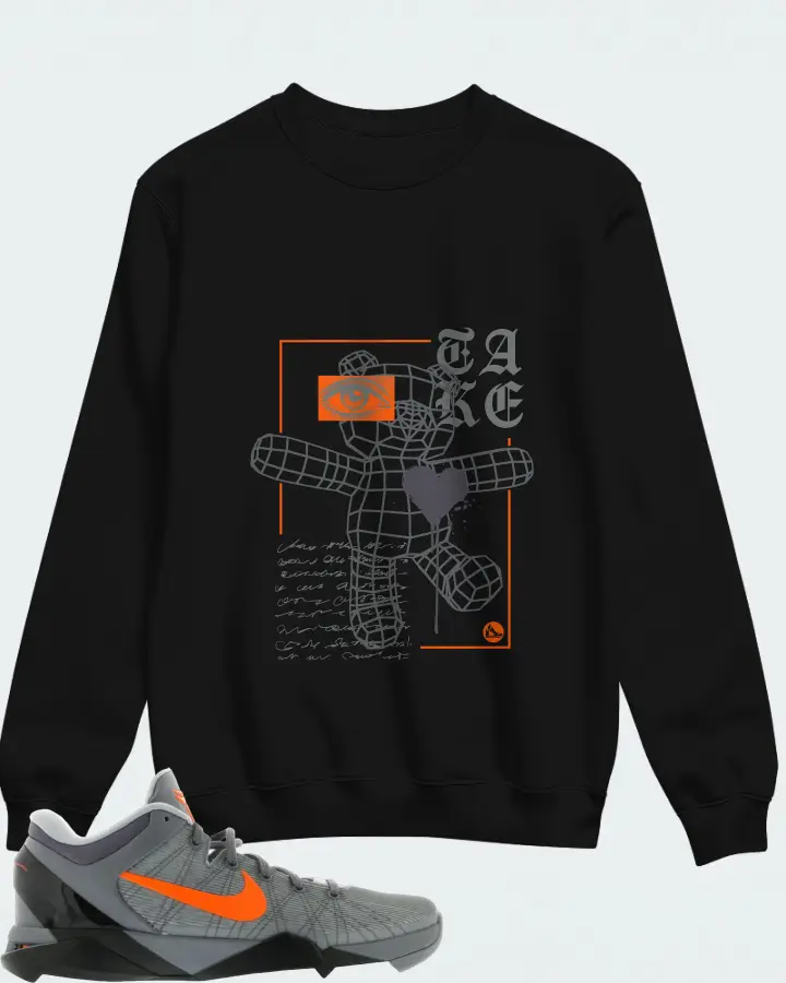 Sweatshirt in Black
