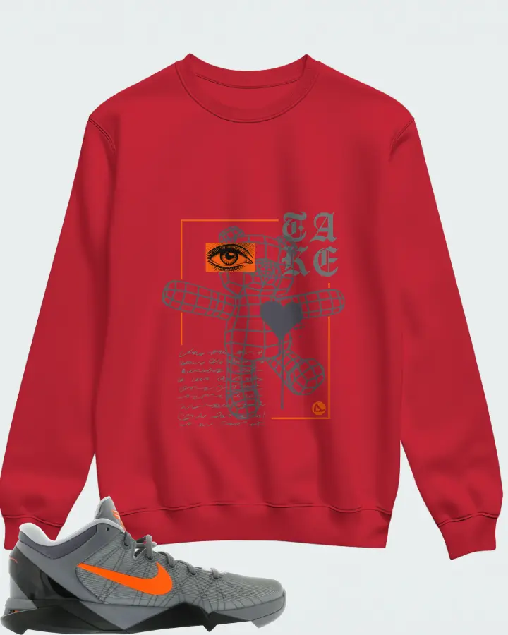 Sweatshirt in Red
