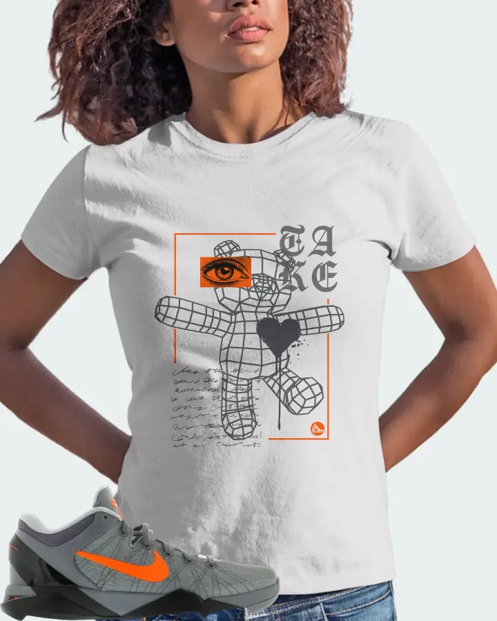 Nike Kobe 7 Sneaker Matching White Kid's T-Shirt (TAKE) - View 3