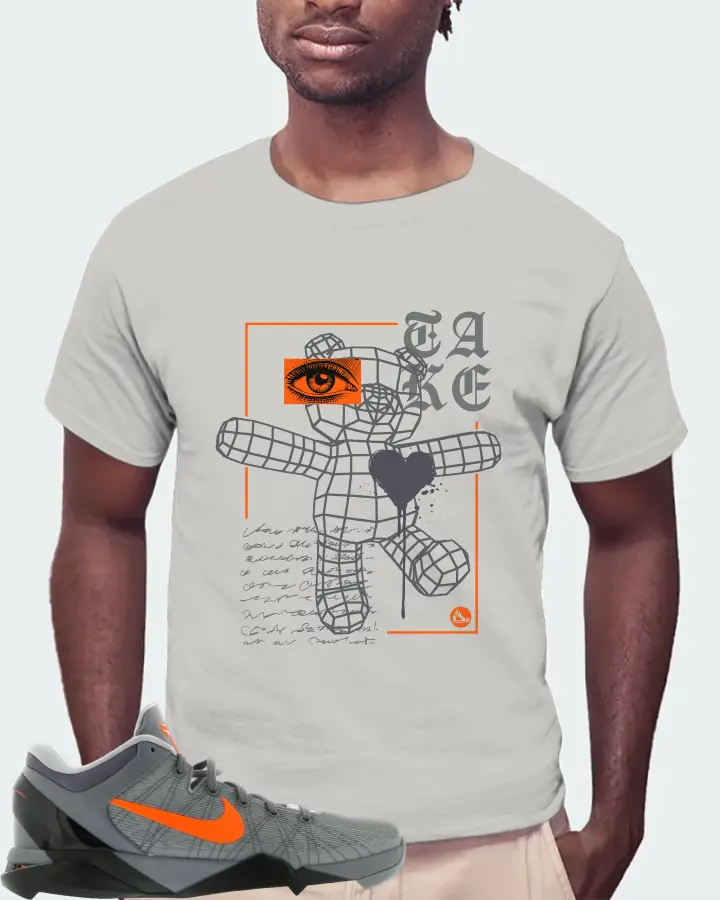 Nike Kobe 7 Sneaker Matching Grey Kid's T-Shirt (TAKE) - View 4