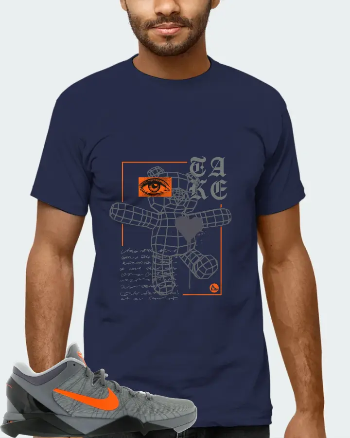 Nike Kobe 7 Sneaker Matching Navy Kid's T-Shirt (TAKE) - View 6