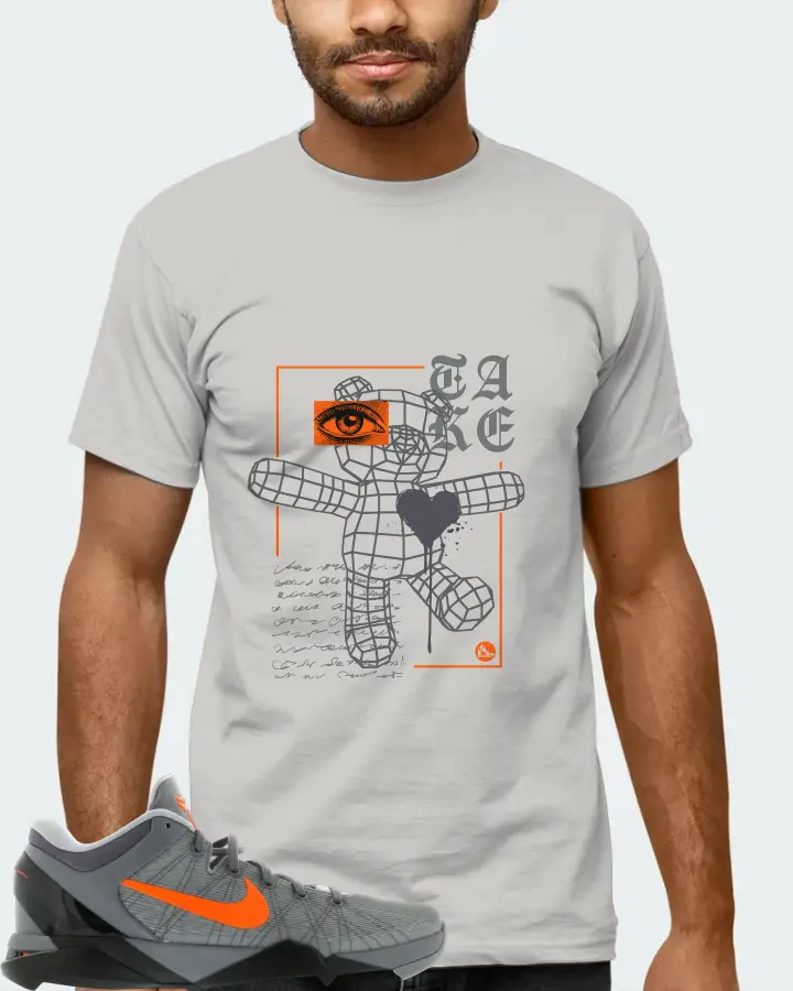 Nike Kobe 7 Sneaker Matching Grey Kid's T-Shirt (TAKE) - View 6