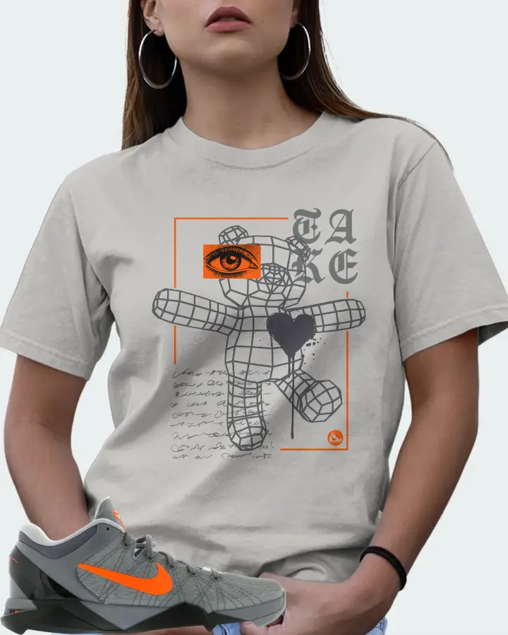 Nike Kobe 7 Sneaker Matching Grey Kid's T-Shirt (TAKE) - View 7