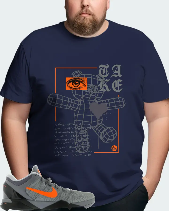 Nike Kobe 7 Sneaker Matching Navy Kid's T-Shirt (TAKE) - View 8