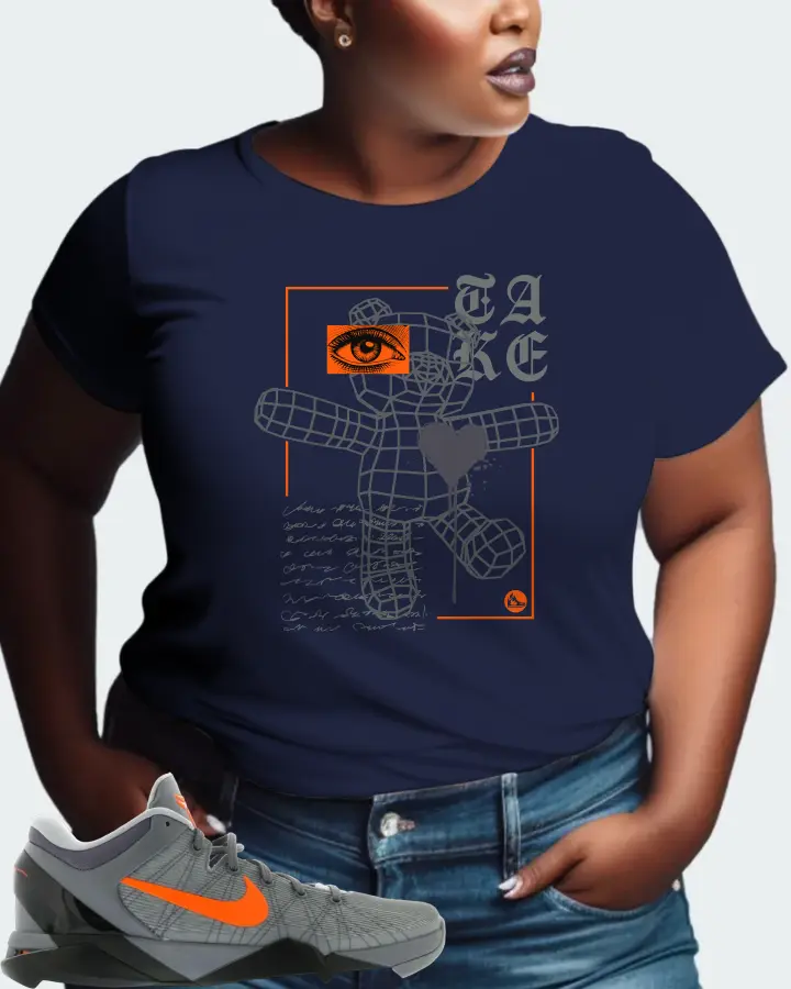 Nike Kobe 7 Sneaker Matching Navy Kid's T-Shirt (TAKE) - View 9